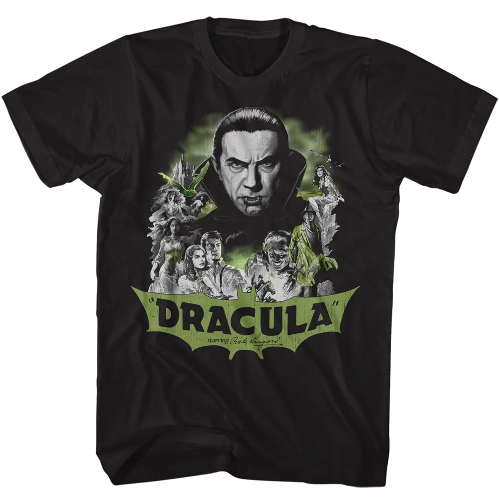 Summer Vampire Horror TShirt Unisex Dracula Retro Graphic Short Sleeve Oversized Streetwear Loose Fit Fan Top