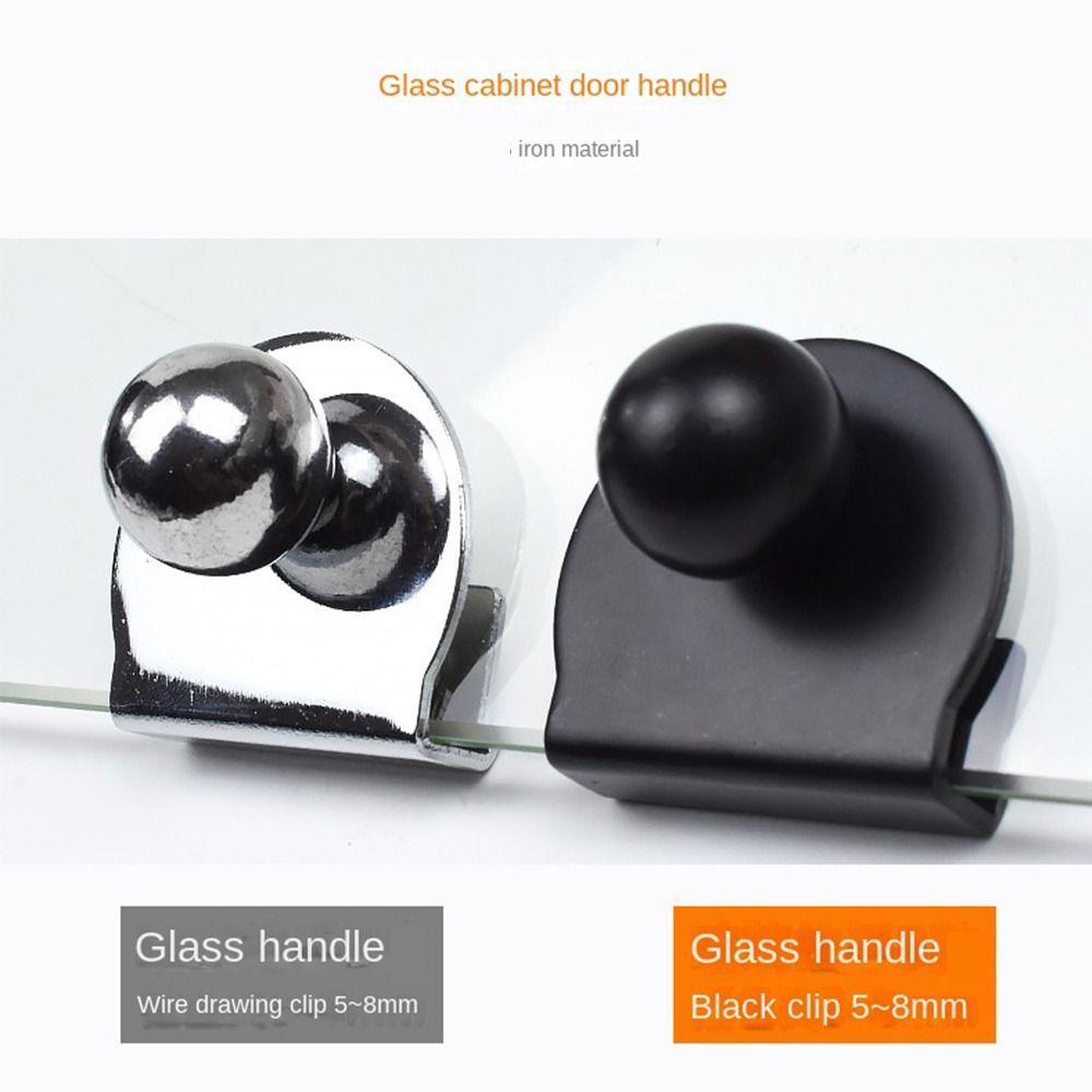 Door Handle Furniture Hardware Plank Clip Cabinet Handle Glass Clamp Glass Door Handle Glass Clip