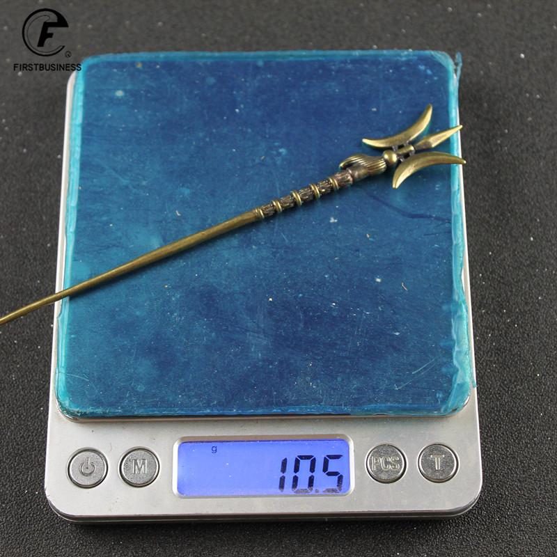 Ancient Chinese Weapon Copper Halberd Solid Brass Armored Warrior Weapons Tea Knife Puer Tea Needle Tea Tool Cigar Pass Needle