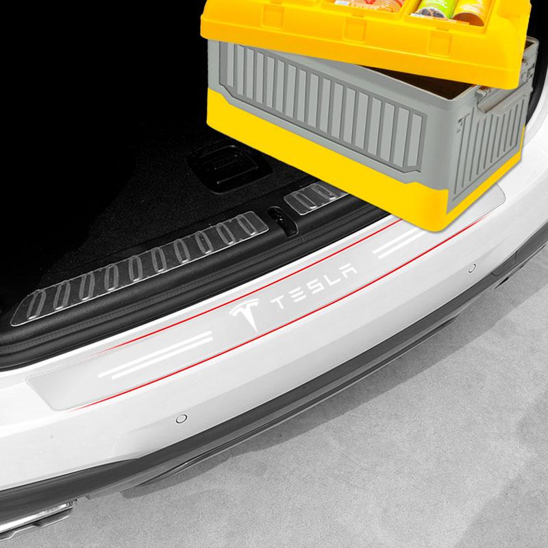 1 st Transparent Skyddsklistermärke för Bilbagagelucka Biltillbehör För Tesla Model 3 Model X S 2016-2023 Model Y Dekaler TM3 TMX