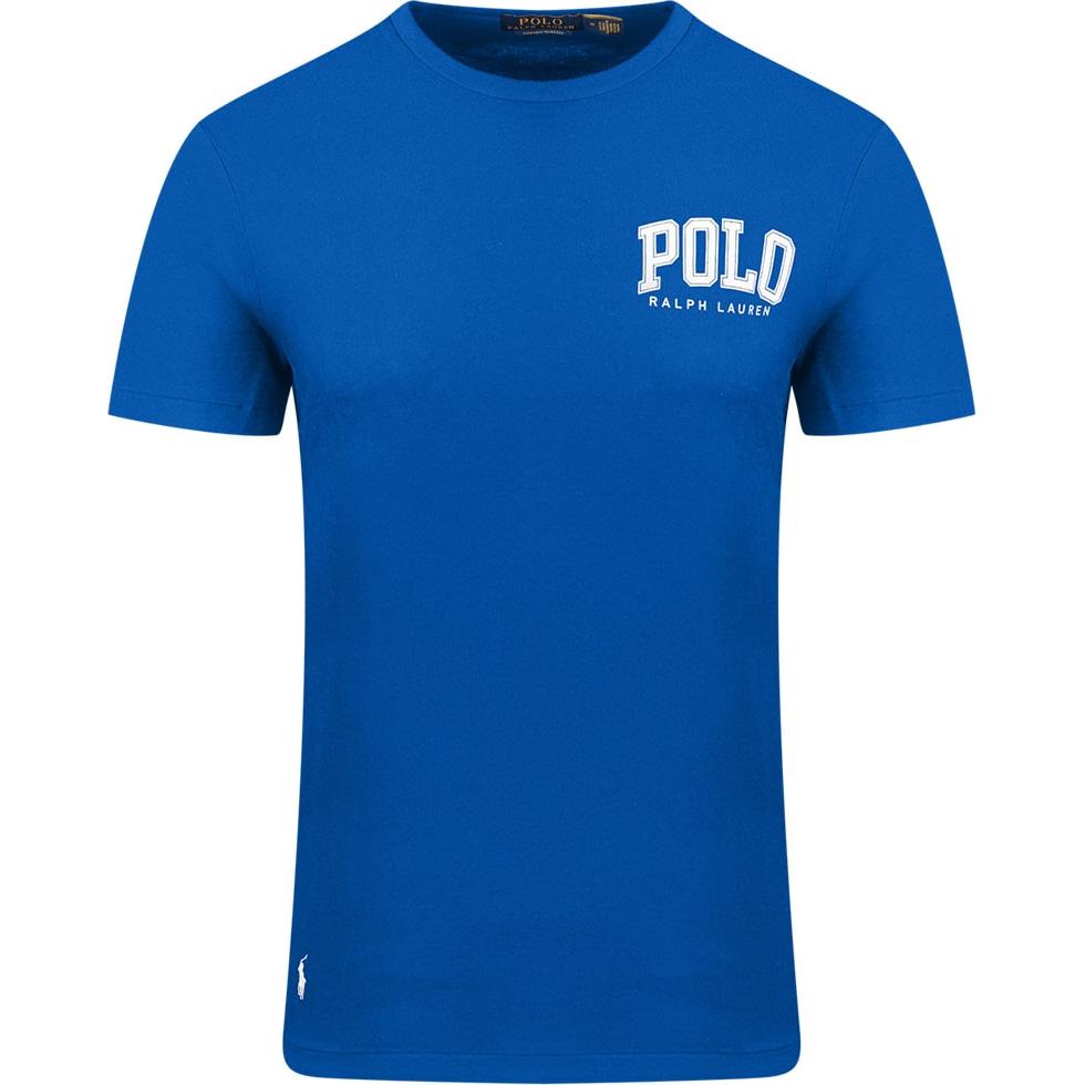 

Мужская футболка Polo Ralph Lauren с принтом логотипа, узкого кроя, с круглым вырезом, с короткими рукавами, синяя 710960572-005 XL