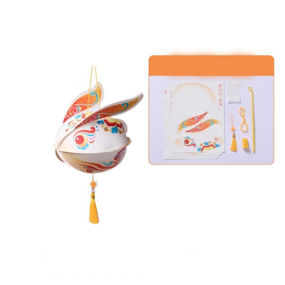 Handmade Mid-Autumn Festival Lantern Luminous Handheld  Bunny Lantern  Mid-Autumn Festival Style A
