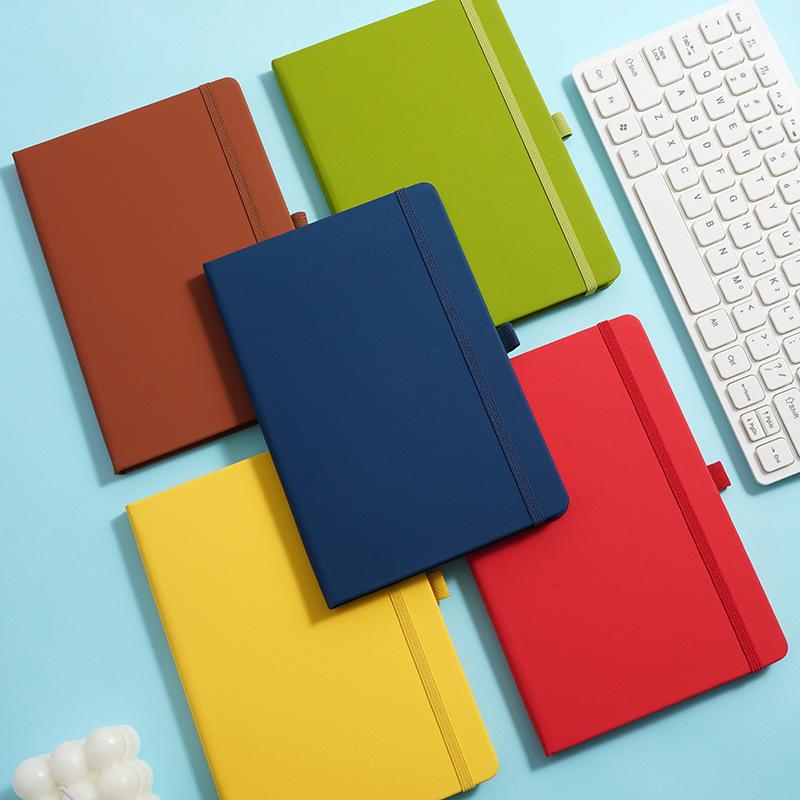 Cross-Border A5 Strap Notebook: Simple, Portable Business Notepad & Diary with Custom Logo Option