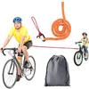 Mountain Bike Parent Child Elastic Traction Pull Rope Bicycles Tows Rope for Long Ride Upslope Easy to Install