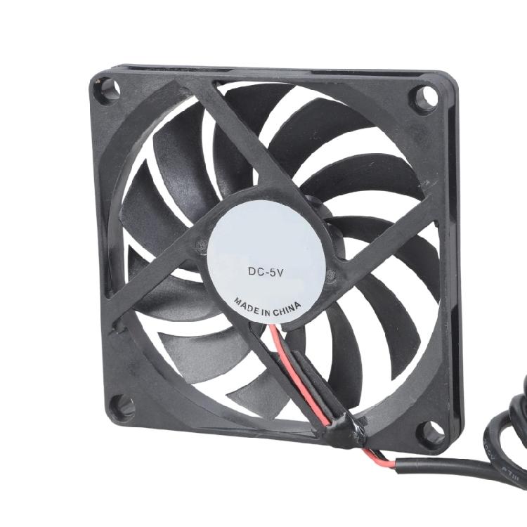 Powerful 13CFM 80mm 80x80x10mm Brushless USB Cooling Fan For PC CPU Cabinet Temperature Control Electronic