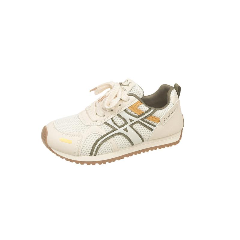 Versatile European Station platform platform German training shoes women's 2025 women's new retro color matching mesh breathable casual sports