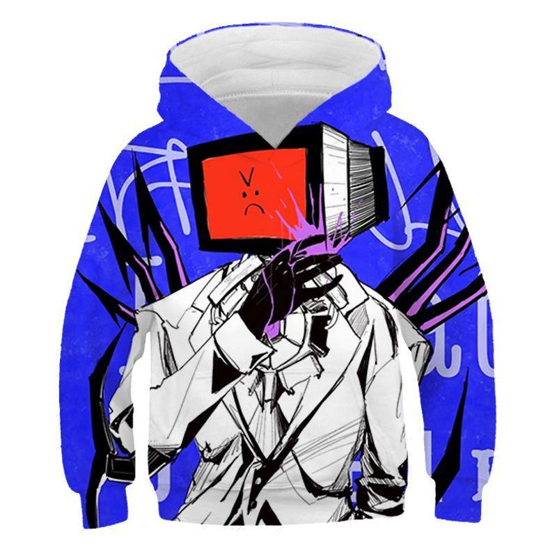 

Осінь Нові 3D Гра Скібіді Туалет Принт Худі Для Дітей Модний Вуличний Стиль Худі З Капюшоном Харадзюку Топи Одяг 110