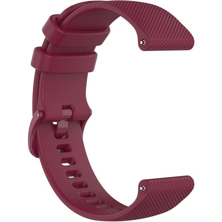 Universal Silicone Strap 18mm, Burgundy