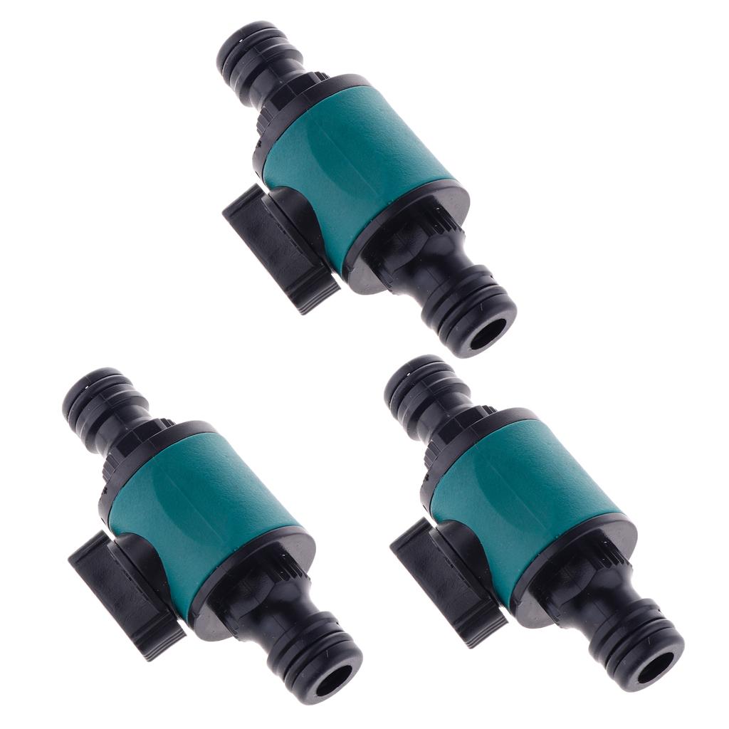3 Pieces Shut-Off Water Garden Hose Faucet Connector