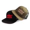 Oversized Lettering Embroidered Snapback Mesh Hat