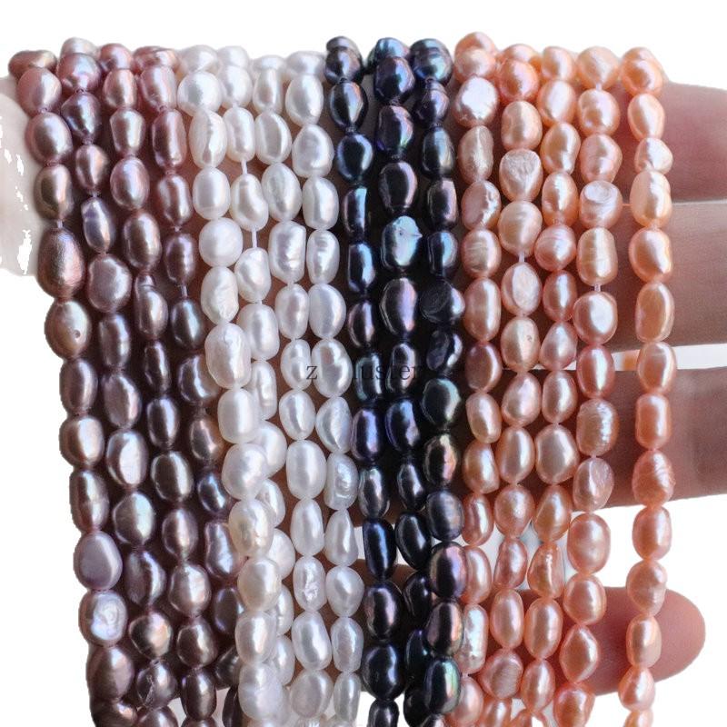 5-6mm Double-Sided Baroque Pearl Beads for DIY Jewelry