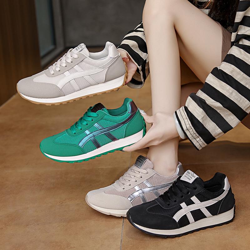 Ins Korean Version of the New Forrest Gump Shoes Women's 2025 Autumn Student Sports Running Shoes Casual Shoes Platform Height Increase JCF216