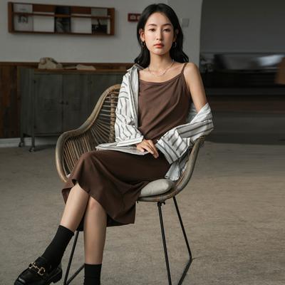Suspender Dress Women's Summer New Inner Loose Straight Vest Long Skirt