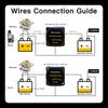 Dual Battery Smart Isolator 12V 140A Voltage Sensitive Split Charge Relay VSR Car Accessories Relay VSR for Camper