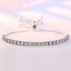 Women Bracelet Cubic Zirconia Detailing Adjustable Length Allergy-Free Bracelet Party Casual Wedding Jewelry Accessories