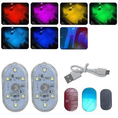 KASELIN Car Interior Lighting LED Reading Light 7 Color Switching