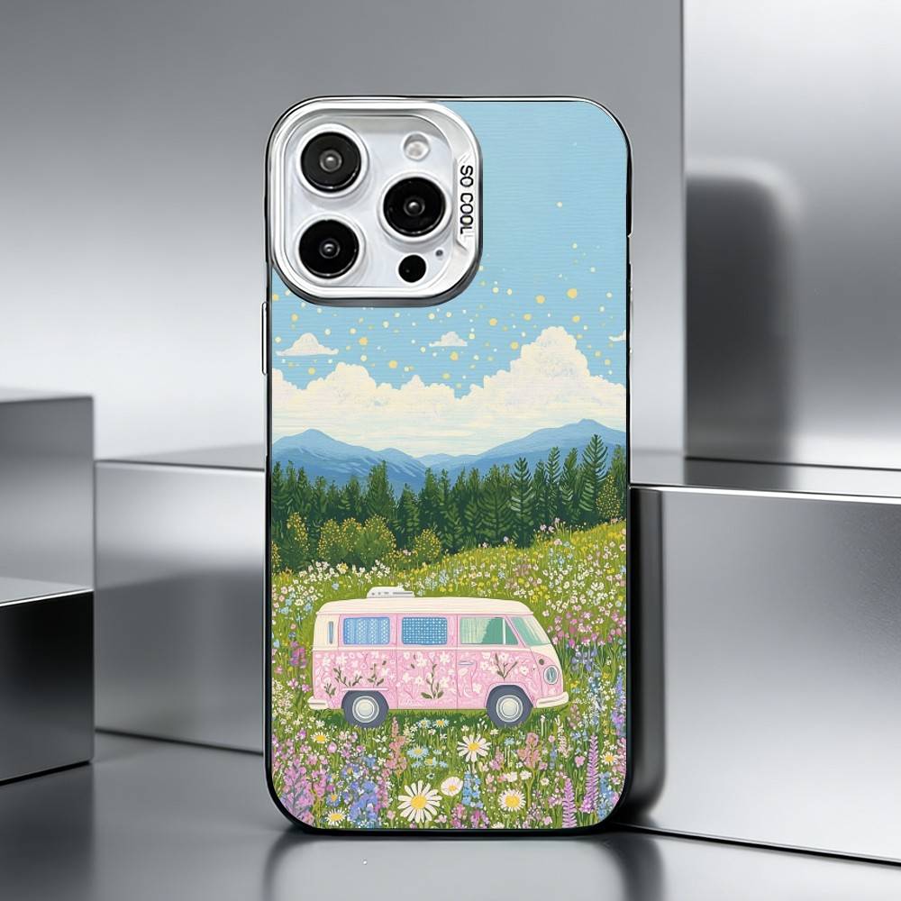 C-Cars and Distances   Phone Case For iPhone 17,16,15,14,13,12,11 Plus,Pro Max,XS,Colored silver phone case