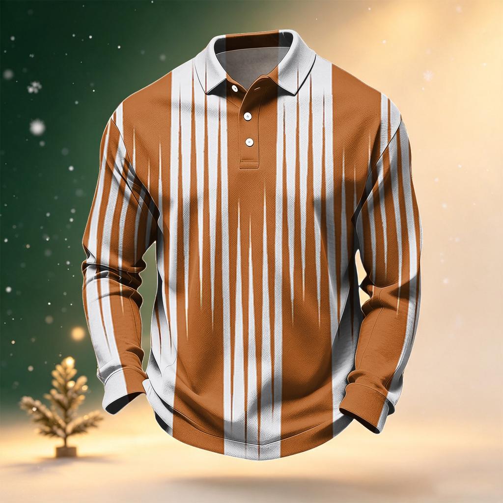 Men's Casual Quick Dry Mesh Long Sleeve Golf Shirt for Outdoor Golfing