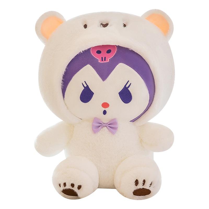 Super Soft Plush White Bear Toy With Transforming Feature For All Ages Ideal Gift For Girls, Boys, And Couples