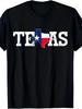 Unisexs 100 Cotton Texas Flag Tshirt With State Flag  Letter T For Texan Casual Short Sleeve Round Neck Tee Machine Was Black