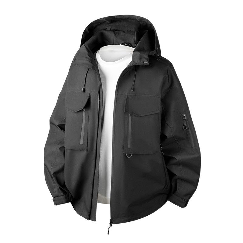 Men's coat 2025 new jacket jacket jacket fashion trend loose casual windproof