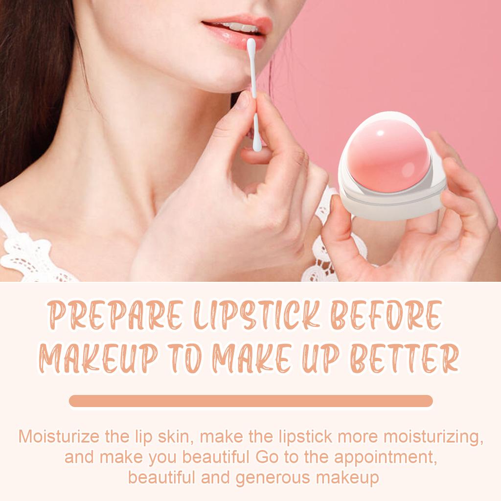 Peach Lip Balm Nourishes Lips To Remove Dead Skin Wrinkles and Prevents Lip Lines and Lips Care Portable Lip Balm