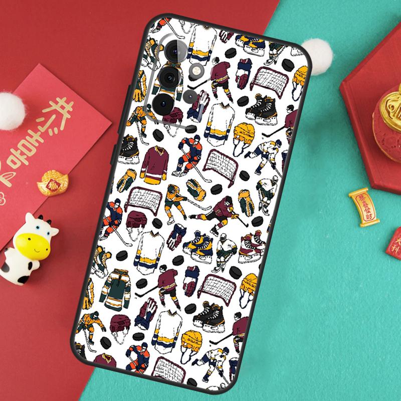 Play Ice Hockey Case For Samsung Galaxy A56 A36 A26 A16 A06 A13 A33 A53 A15 A35 A55 A34 A54 A12 A32 A52 A17