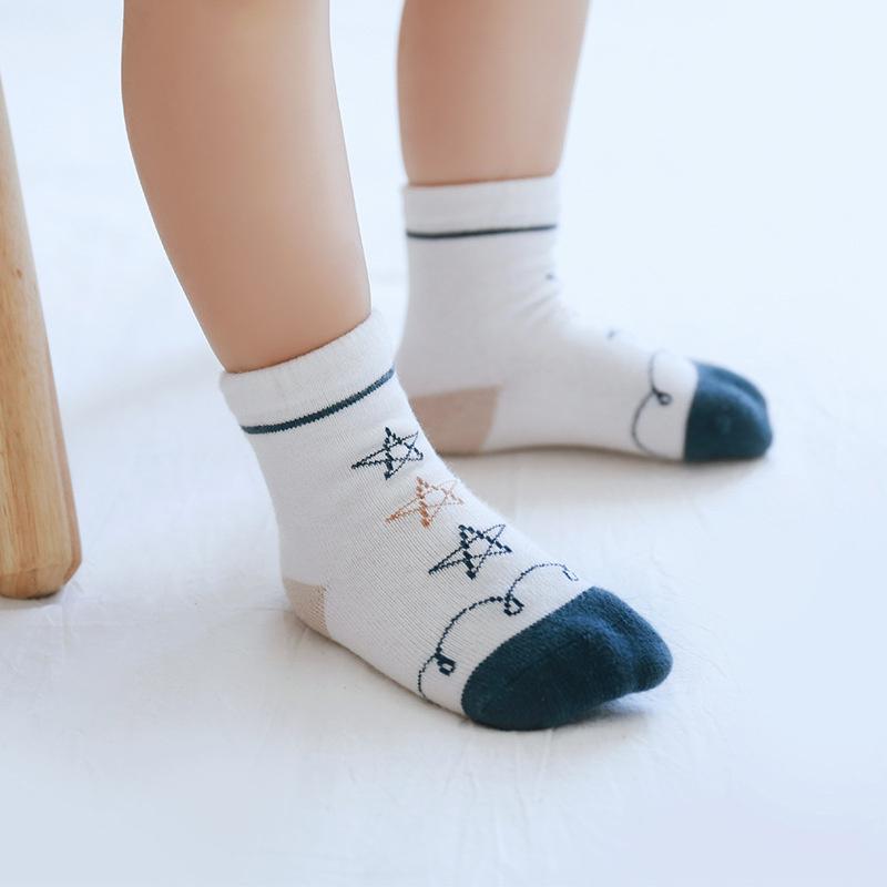 5Pairs/lot Infant Baby Socks Autumn Spring Socks for Girls Cotton Newborn Baby Boy Socks Toddler Boys Socks 0-3Years Old