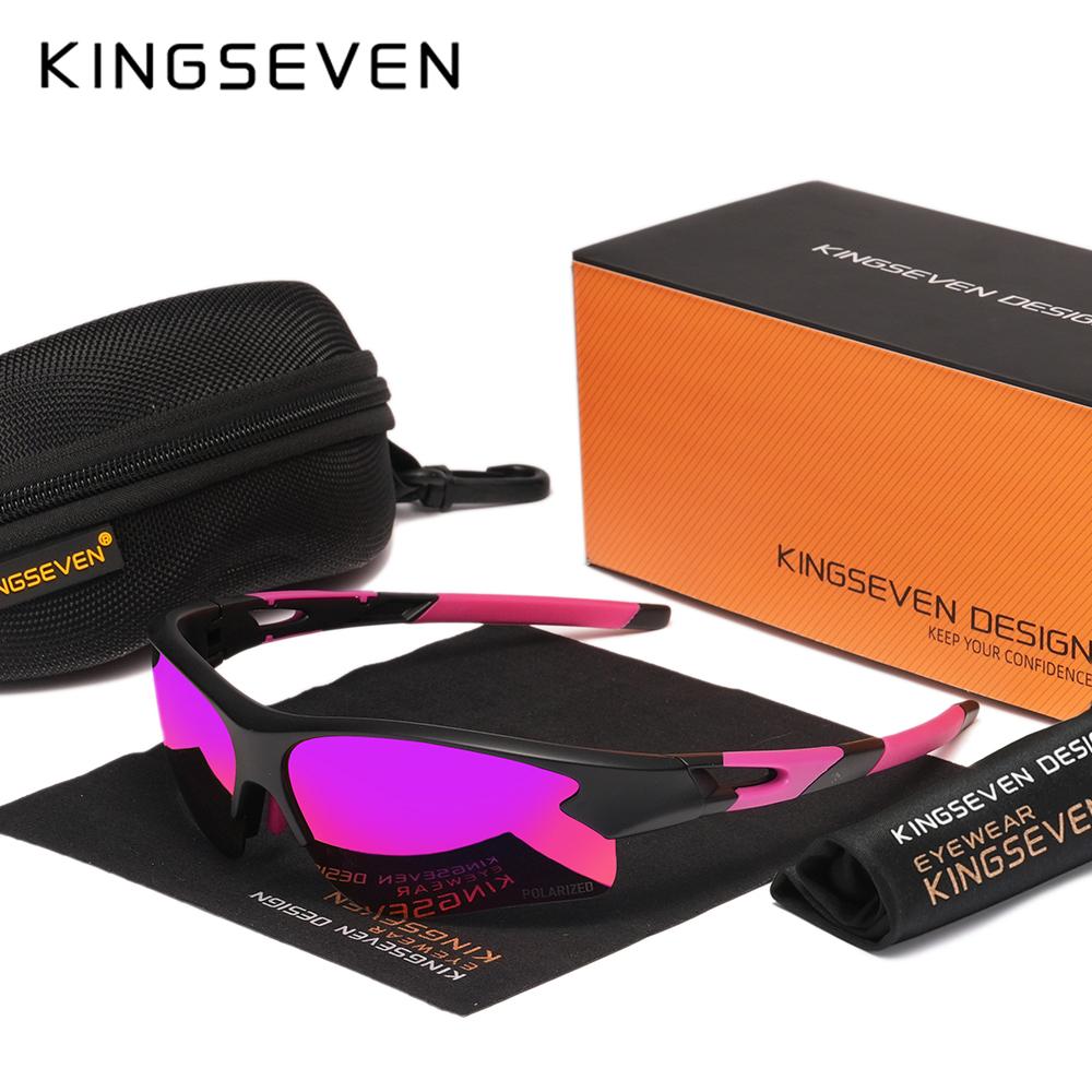KINGSEVEN Mountain Bike Cycling Glasses Men Women MTB Sunglasses Outdoor Sports Anti-UV400 Polarized Riding Comfortable Wear