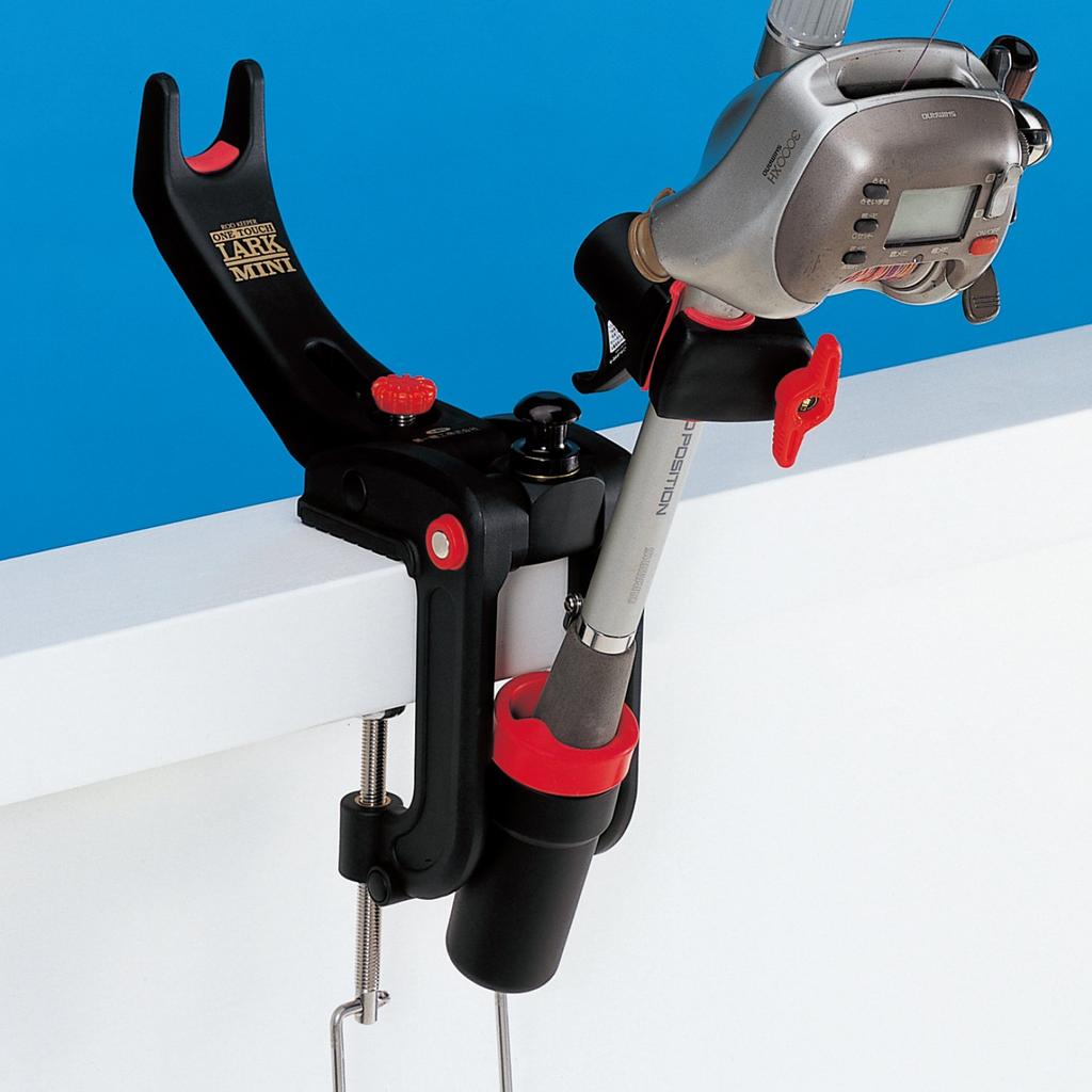 Daiichi Seiko Lark Mini Rod 01048 One-Touch Holder, Black,