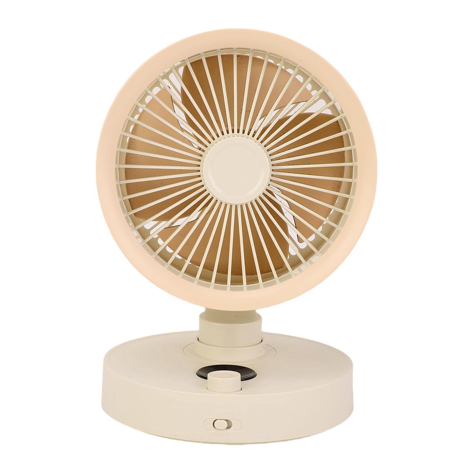 

Desk Silent Fan with LED Display Auto Oscillating Table Fan for Bedroom 100 Speeds Adjustment USB Rechargeable