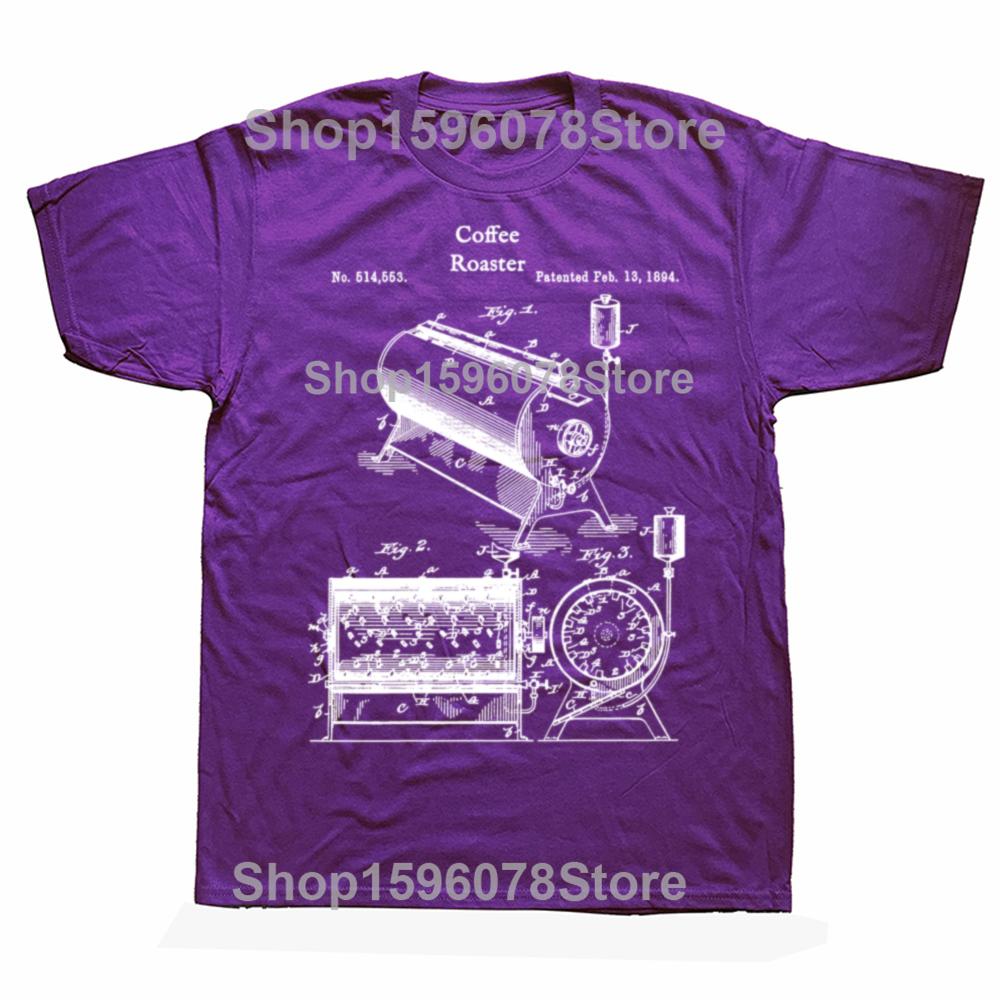 

Funny Retro Coffee Roaster T Shirts Men Women Pure Cotton Humor Streetwear Tee Shirt Short Sleeve Unisex Bean Roasting Clothing 4XL
