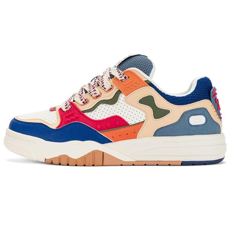 Kappa Fabric Synthetic Leather TPU Casual Sports Trendy Deconstructed Low-Top Sneakers Unisex sneakers Blue White K0DY5CC16D-012