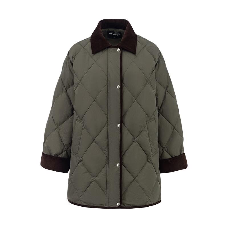 Chuyu Women's 2025 Winter Retro Barn Style Loose White Duck Down Jacket