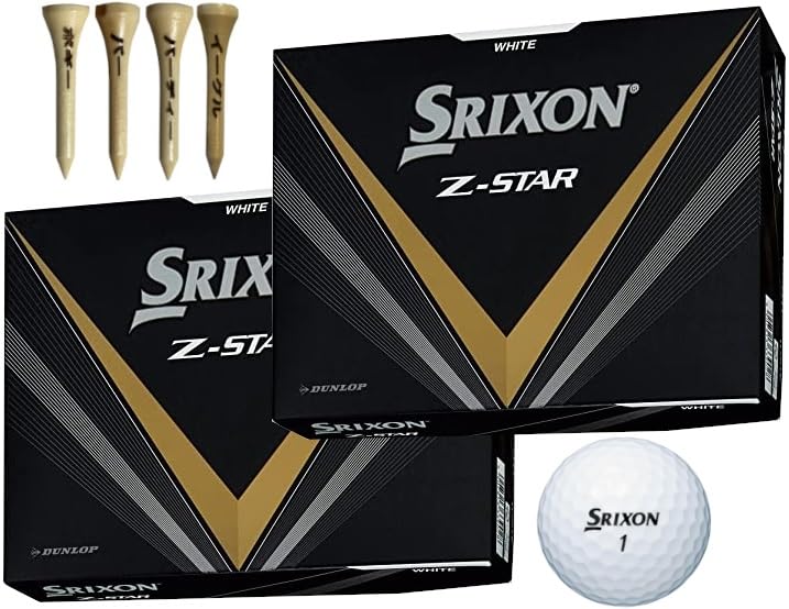 Srixon Golf Balls 2023 Model Z-STAR / Z-STAR XV, 2 Dozen, Bonus Included, White