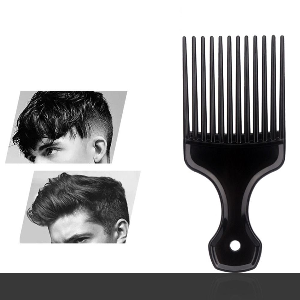 Plastic Fork Hairbrush Black Pick Comb Curly Afro Insert Hair Combs  Salon