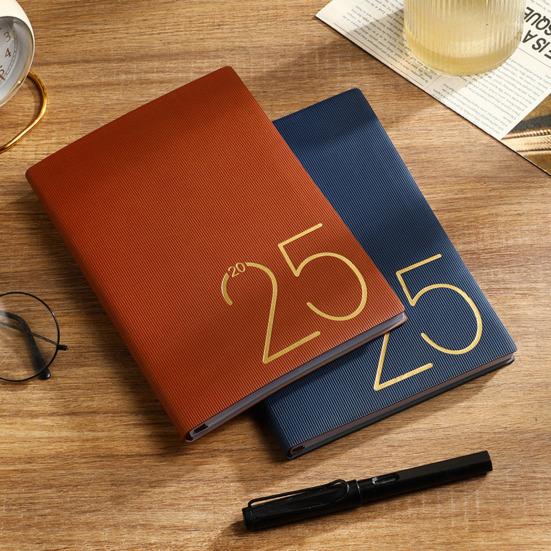 Plánovač kalendář 2025 Měsíční týdenní plánovač Jan. do prosince. 2025 Daily Planner Notebook s měsíčníkem