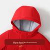 MQDMINI Kinder Winter-Kapuzenjacke mit Fleece-Futter