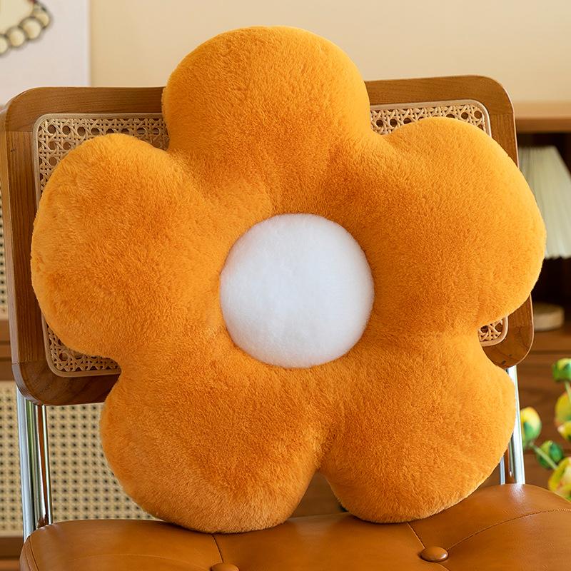 Traffic Style Flower Cushion Pillow Office Cushion Waist Plush Toy Living Room Sofa Petal Daisy Cushion Premium