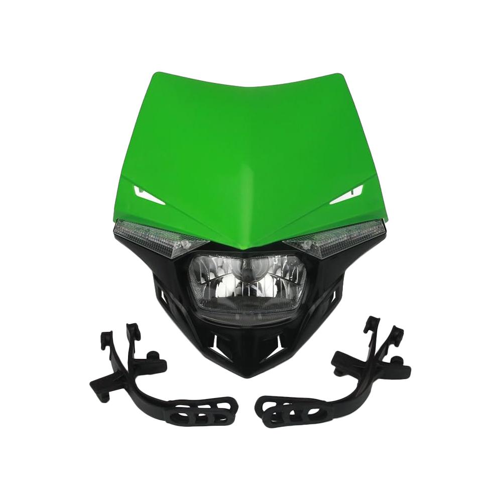 Motorcycle LED Headlight Headlamp Head Light Supermoto Fairing for KX KXF CR CRF Dirt Bike Enduro LED Headlight
