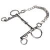 Stainless Steel Horse Pelham Bit Gnaw Resistant Ease of Control Jointed Mouth Pelham Bit for Horses