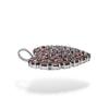 Pendentif Cœur en Pierre Précieuse Grenat: Collier Fait Main en Argent Sterling 925