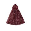 2025 Aisha Sequined Mesh Christmas Cloak for Girls - Lightweight Summer Cape