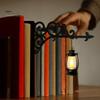 Bücherregal-Dekoration für Schlafzimmer Bibliothek Laterne Mini-Lampe, Vintage Hängeleuchte mit warmem Schein, Platzsparender Buchstützen-Lampe Dekoratives Heim-Arbeitszimmer