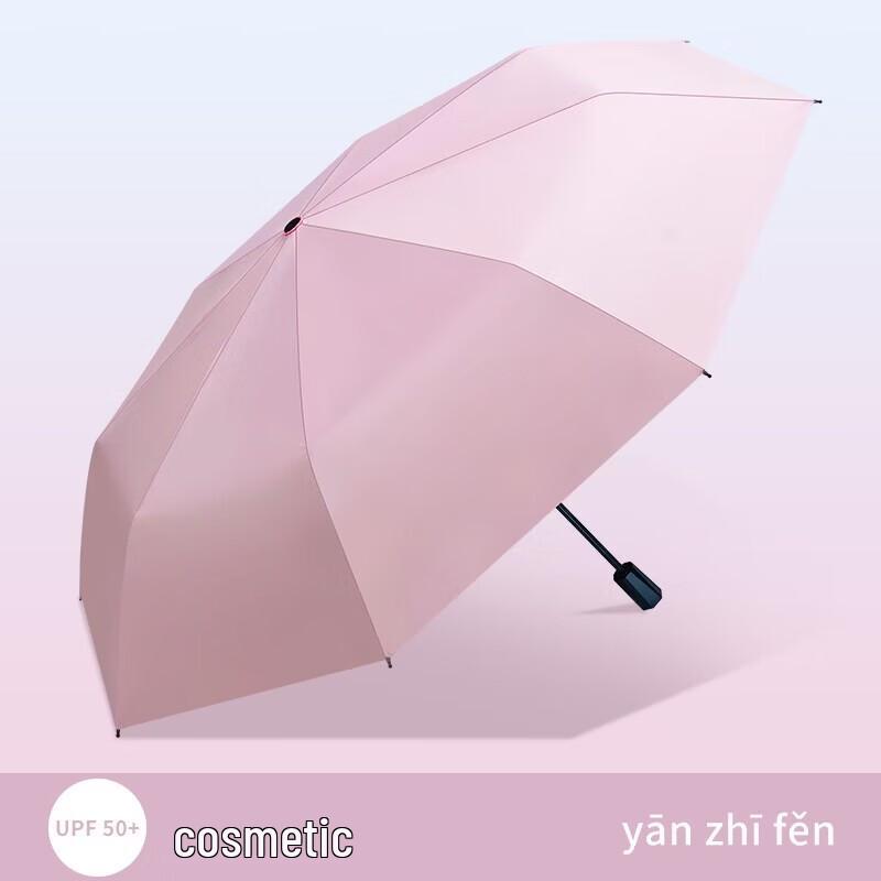 Red Leaf Manual UV Protection Folding Umbrella