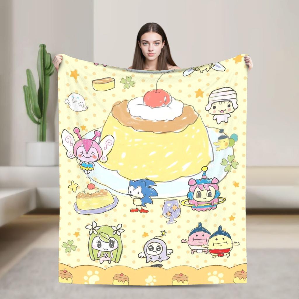 Tamagotchis Flannel Blankets  Funny Throw Blanket for  Sofa Bedding Lounge 200x150cm Quilt