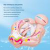 Sunshade Baby Inflatable Swim Seat with Raised Airbag and Anti-Rollover Design