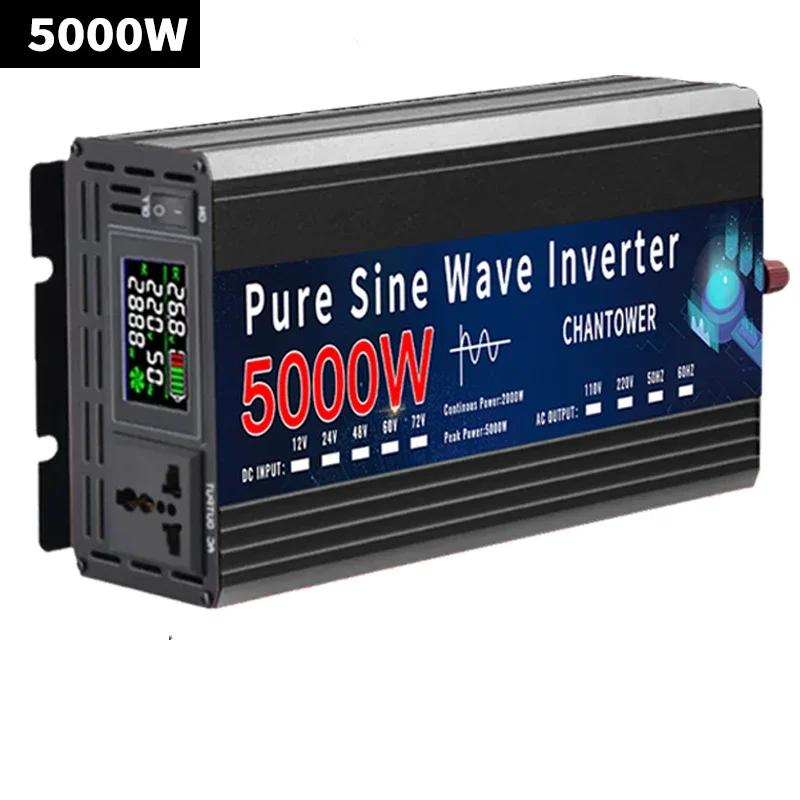 Pure Sine Wave Inverter 12V 220V 1000W-5000W DC 12v To AC 220v Power Supply Converter Car Solar Inverter