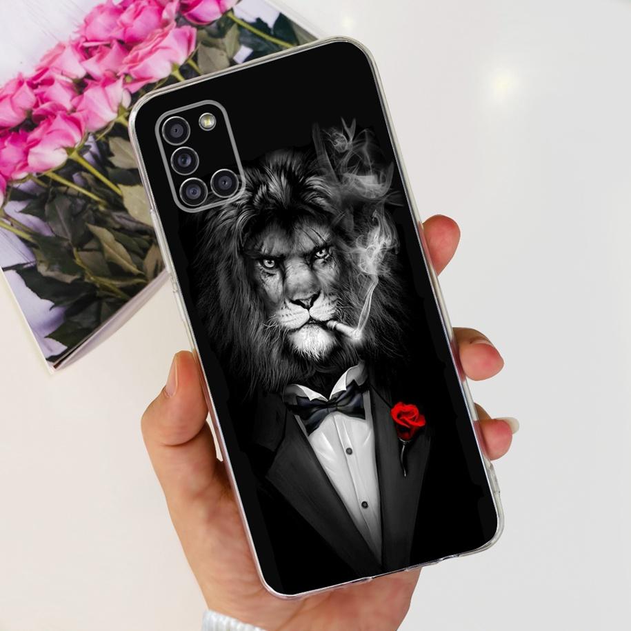 For Samsung A51 Case SM-A515F Flower Cover Fashion Silicone Soft Bumper Clear Funda For Samsung A31 A71 SM-A315F A 51 Phone Case