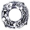 Livlight Tokyo Rosoku Inflatable Swim Ring 100cm Clear Rainbow Hibiscus ST Mark Approved Float